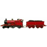 O gauge live steam spirit fired locomotive