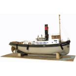 Scale model of a tug boat 'Sanson'.