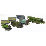 Four Hornby O Gauge tinplate locos and three others