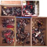 Quantity of metal toy soldiers of various types and conditions