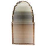 Amber tinted wall mirror