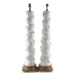 Pair of Casa Pupo Solomonic column lamps