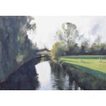 Nicholas Ferenczy, 20th/21st century "Small River England #3: Morning Light"