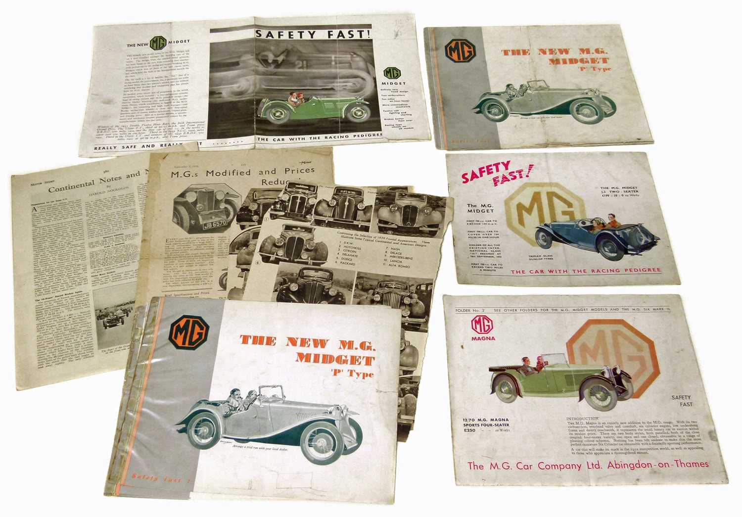 1933 promotional brochure for MG Magna Sports four-seater
