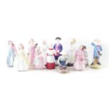Twelve Royal Doulton figures of children,