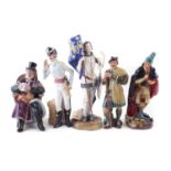 Five Royal Doulton Character figures,