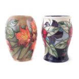 Two Moorcroft vases,