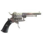 7mm pinfire double action revolver