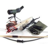 Collection of Archery equipment,