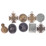 Collection of German WWI and WWII badges and medals,