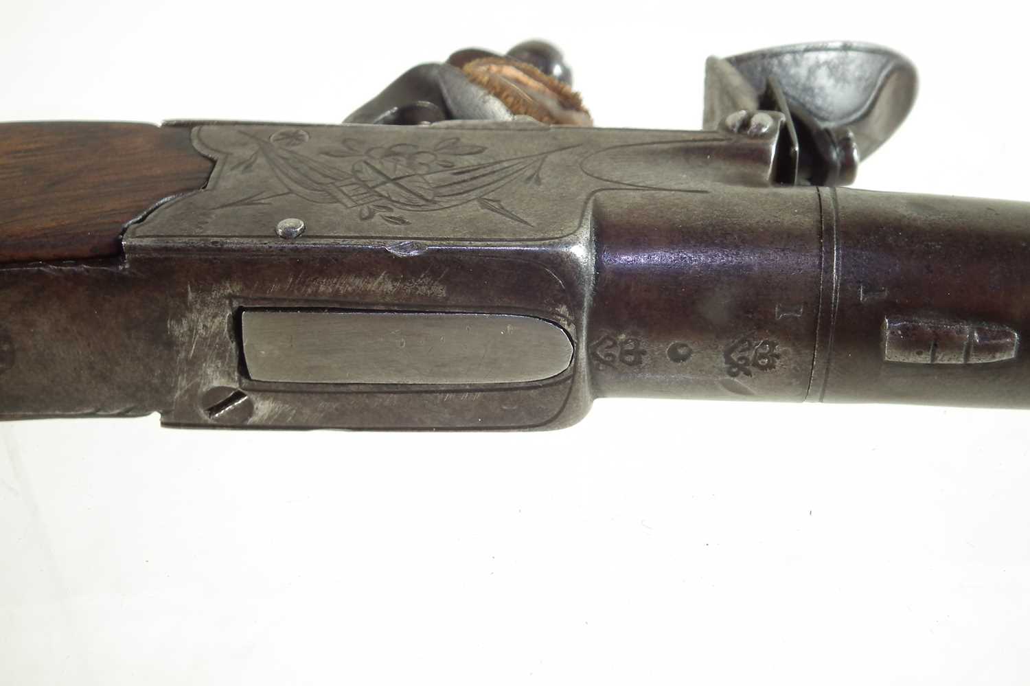 Flintlock pocket pistol by Thomas - Image 2 of 6