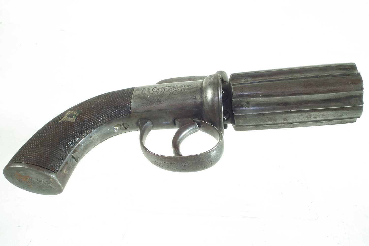 Percussion pepperpot pistol - Image 2 of 6