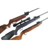 Three air rifles,