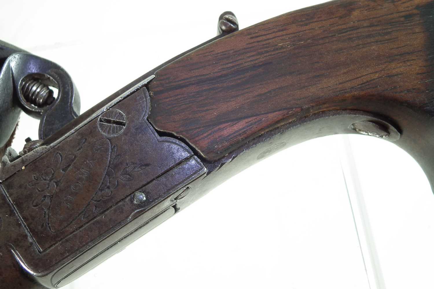 Flintlock pocket pistol by Thomas - Image 6 of 6
