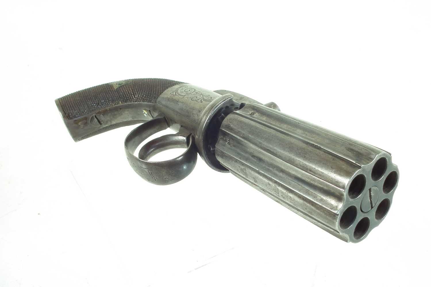 Percussion pepperpot pistol - Image 3 of 6