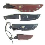 Four hunting knives