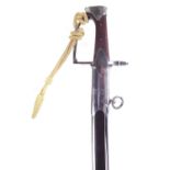 Modern replica of a 1794 Light Dragoon sabre and scabbard