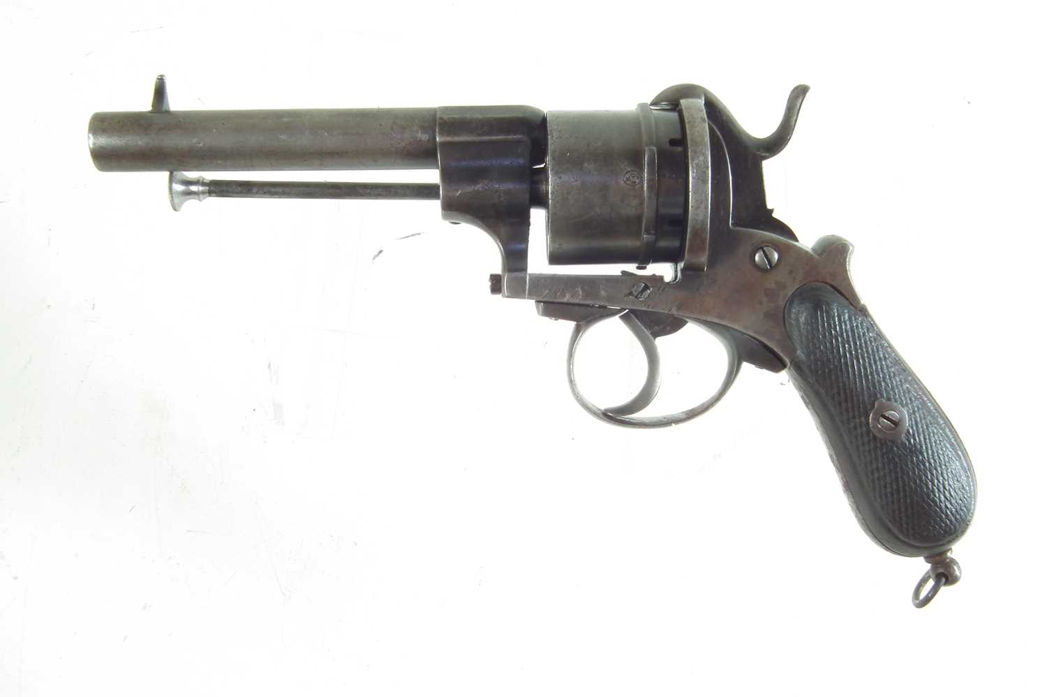 Belgian pinfire revolver, - Image 2 of 6