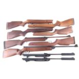 Hatson air rifle, actions and stocks