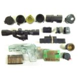 Collection of guns related accessories