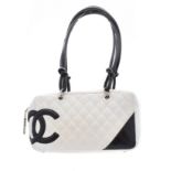 A Chanel Cambon Bowling Tote Shoulder Bag,