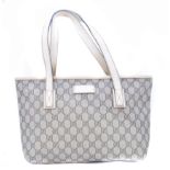 A Gucci Monogram Tote Shoulder Bag,