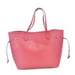 A Louis Vuitton Cerise Epi Neverfull MM handbag,