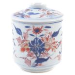 Chinese Imari lidded pot