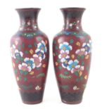 Pair of Cloisonne vases.