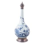 Chinese rosewater dropper with silver coloured metal mounts