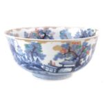 Japanese bowl, with landscape decoration