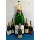 6 bottles including Magnums, bottles and a Nebuchadnezzar