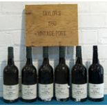 6 Bottles Taylor’s Vintage Port 1980