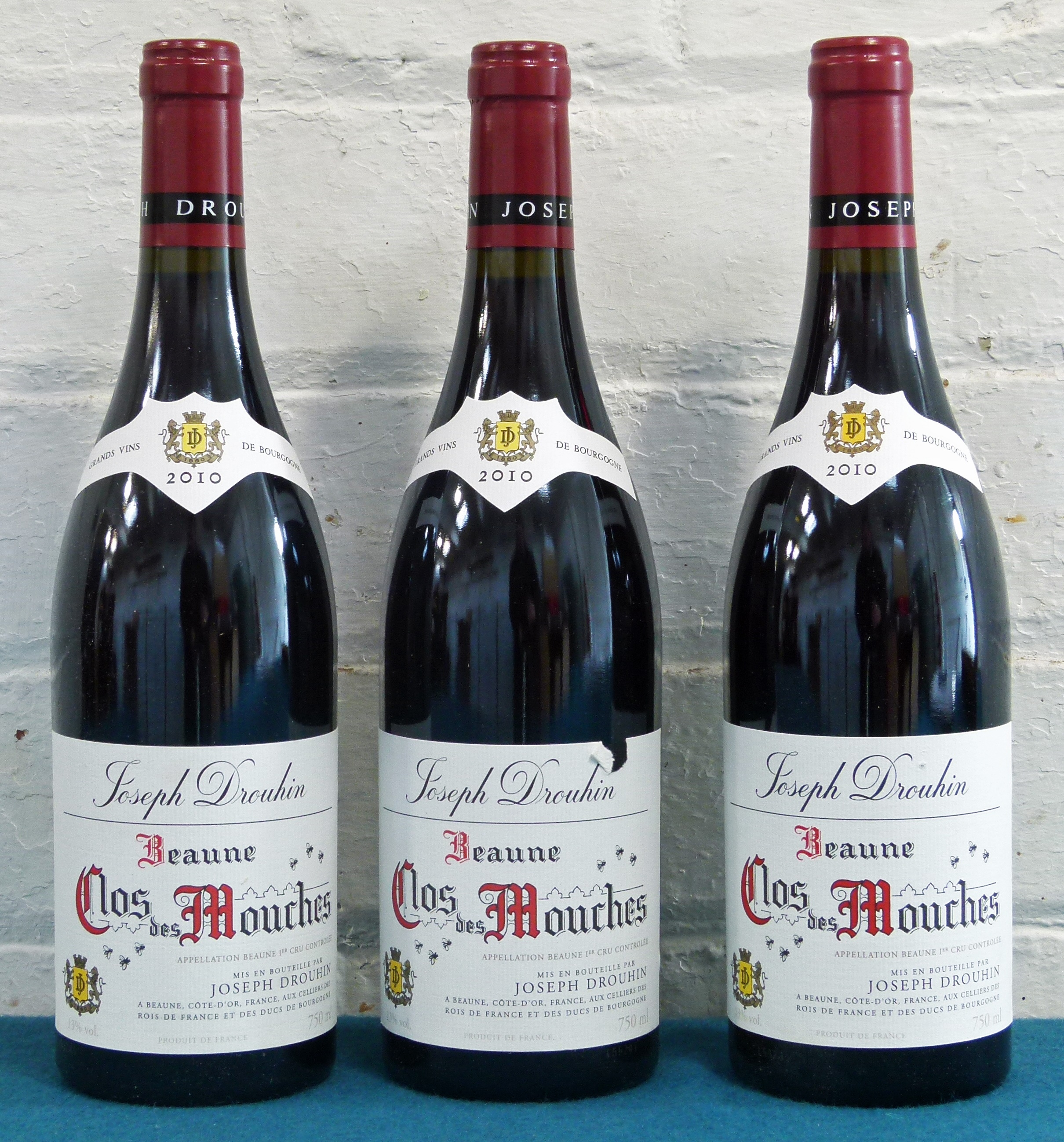 3 Bottles Beaune Premier Cru Clos des Mouches Domaine Joseph Drouhin