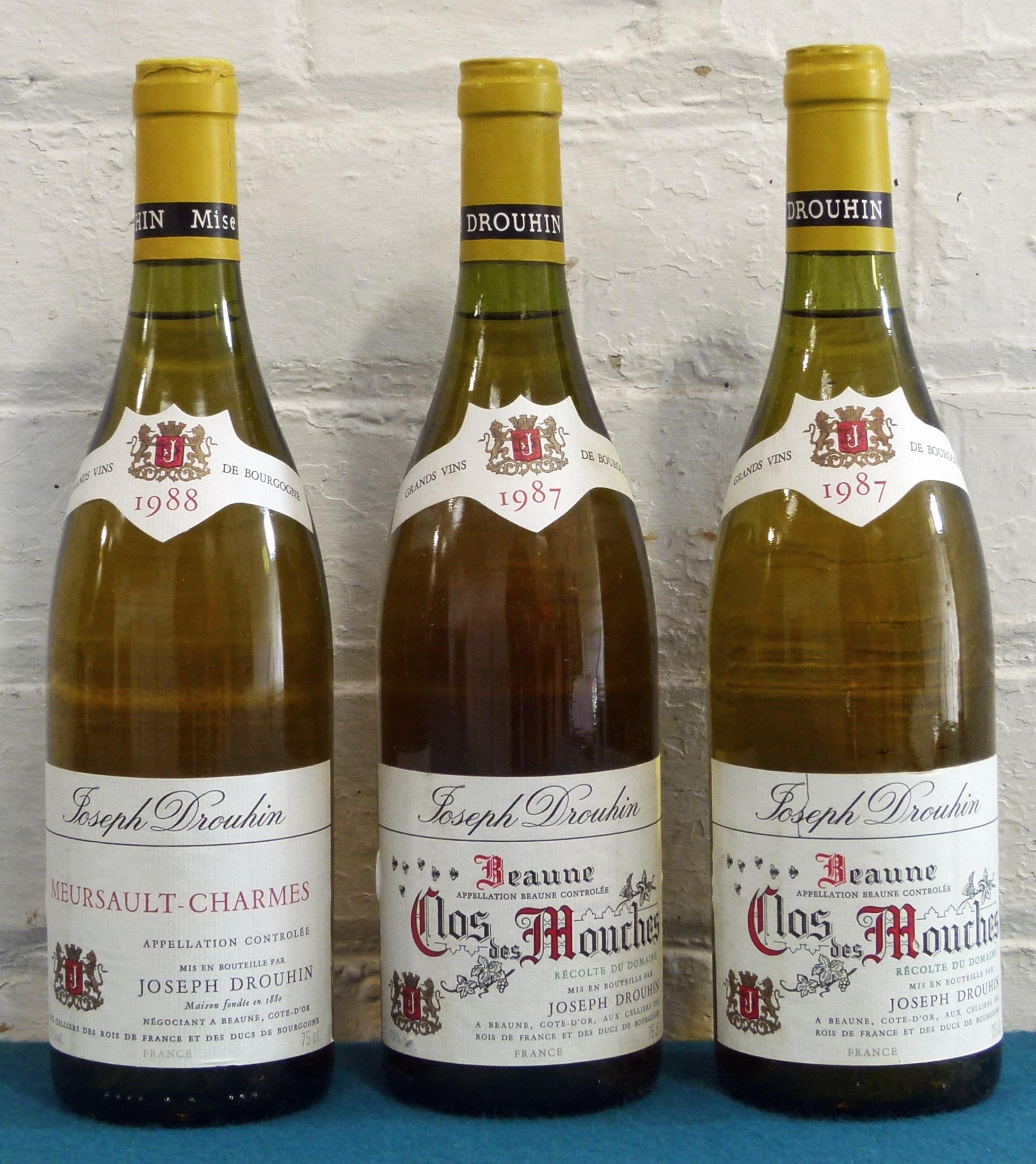 3 Bottles Mixed Lot Mature Fine White Burgundy from Joseph Drouhin