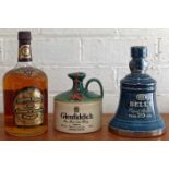 3 Bottles (incl. one 1.14 Litre) Whiskies from 1970’s