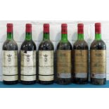 6 Bottles Mixed Lot Mature Left and Right Bank Claret