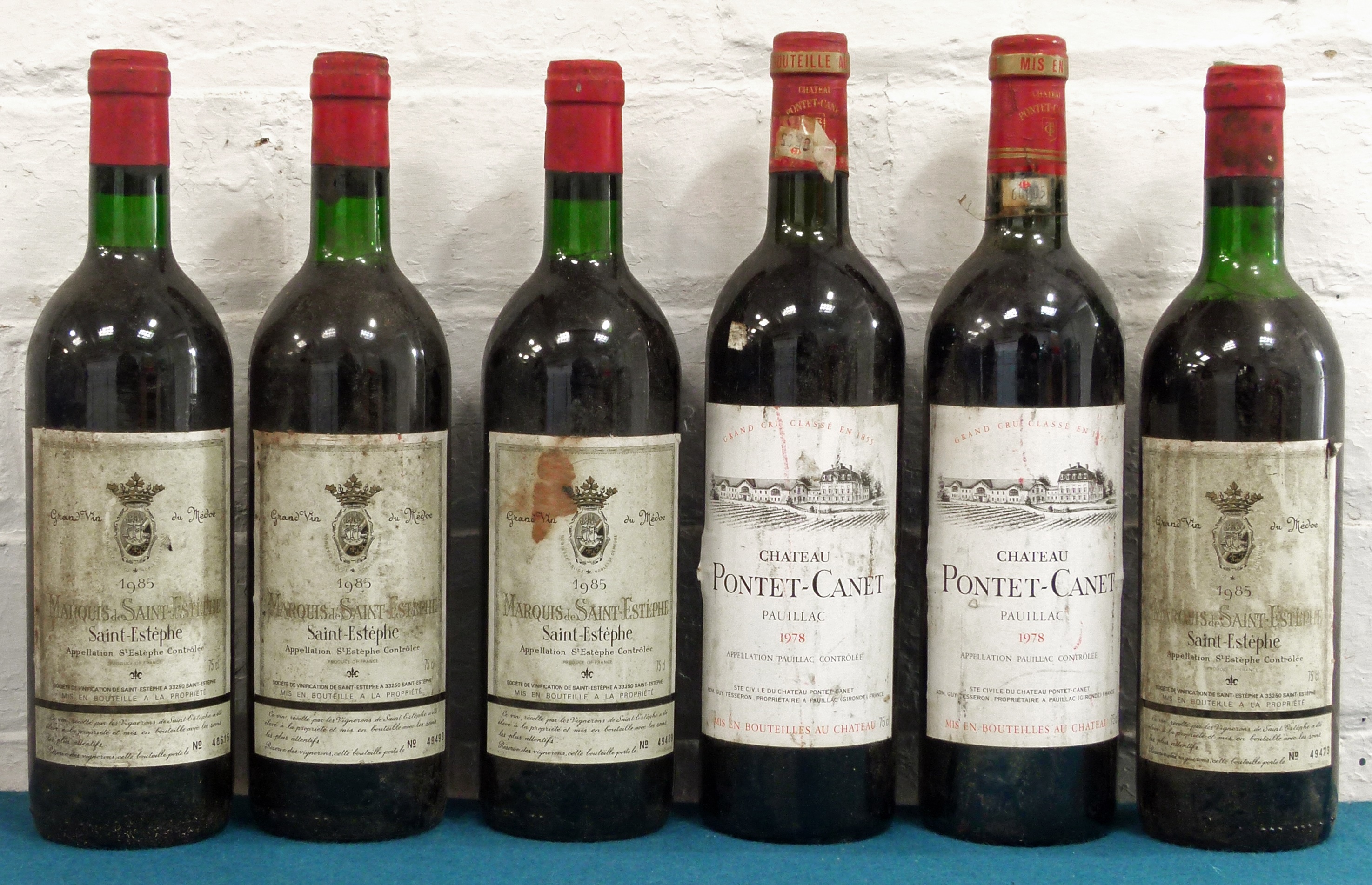 6 Bottles Mixed Lot Mature Claret to include Classified Growth comprising