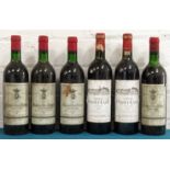 6 Bottles Mixed Lot Mature Claret to include Classified Growth comprising