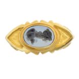 A hardstone cameo ring,