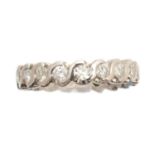 An 18ct gold diamond eternity ring,