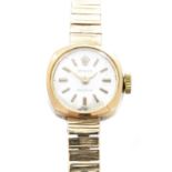A 1960s 9ct gold ladies Rolex precision watch,