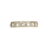 A diamond band ring,