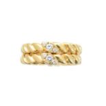 An 18ct gold diamond band ring by Van Cleef & Arpels,