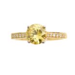 An 18ct gold diamond dress ring,