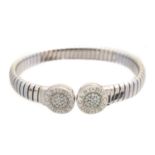 A Bulgari 'Tubogas' diamond torque bangle,