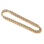 A 9ct gold chain necklace,