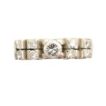 An 18ct gold diamond dress ring,