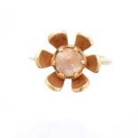 A 15ct gold moonstone dress ring,