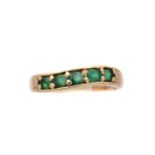 An emerald band ring,